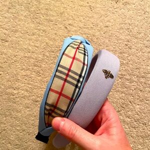 Two designer inspired headbands